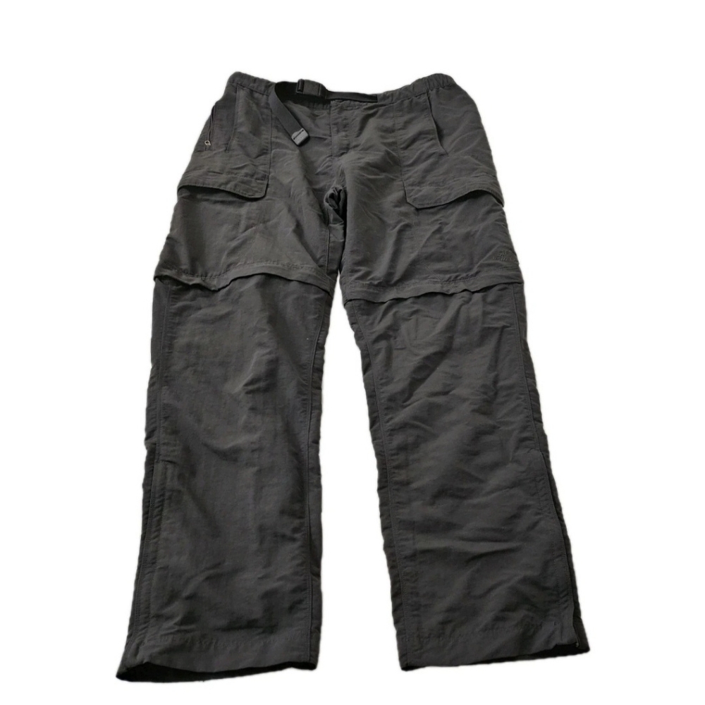 The North Face Pants Mens Large Black Convertible Shorts Hiking Outdoor AJFB